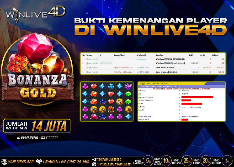 WINLIVE4D JACKPOT bonanza-gold-30-8-25.,- LUNAS