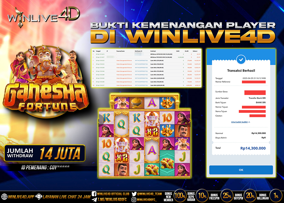 WINLIVE4D JACKPOT ganesha-fortune-29-4-25.,- LUNAS