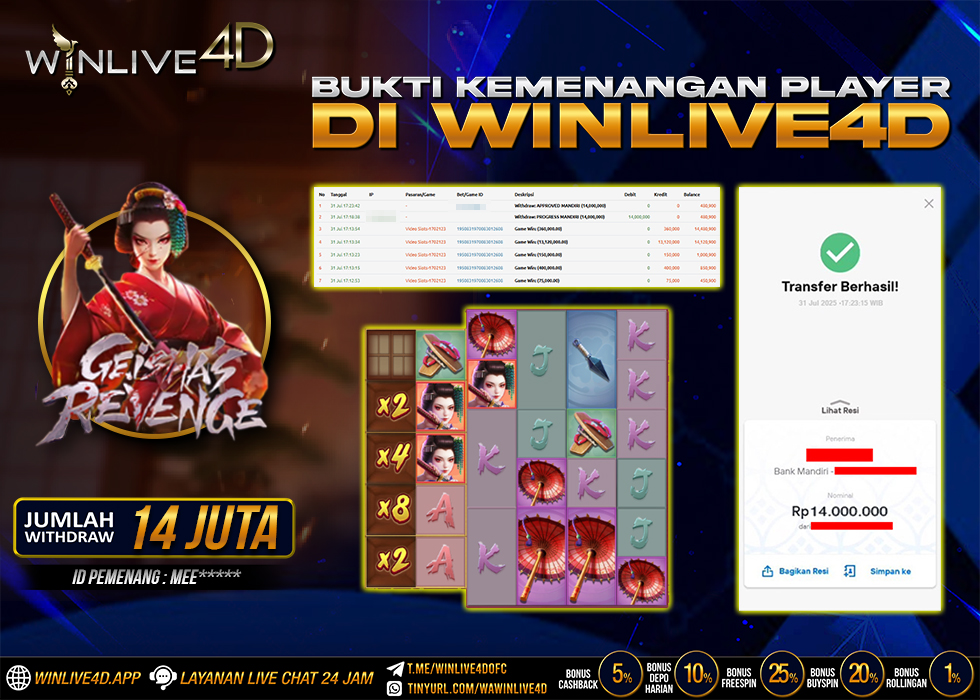 WINLIVE4D JACKPOT geisha-revenge-31-7-25.,- LUNAS
