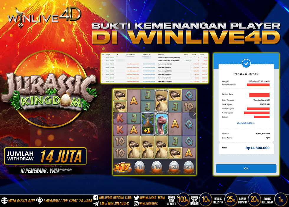 WINLIVE4D JACKPOT jurrasic-kingdom-10-5-25.,- LUNAS
