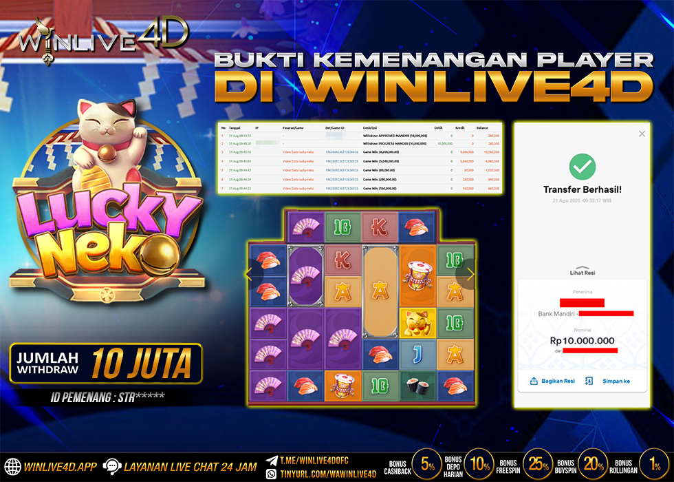 WINLIVE4D JACKPOT lucky-neko-31-8-25.,- LUNAS