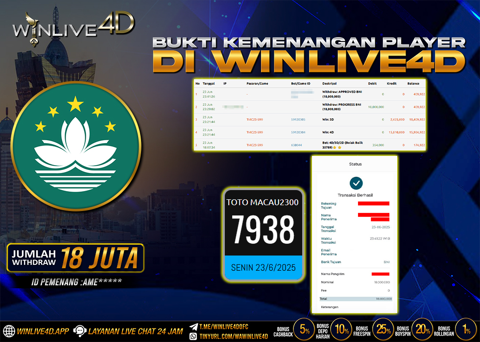 WINLIVE4D JACKPOT macauu23-23-6-25.,- LUNAS