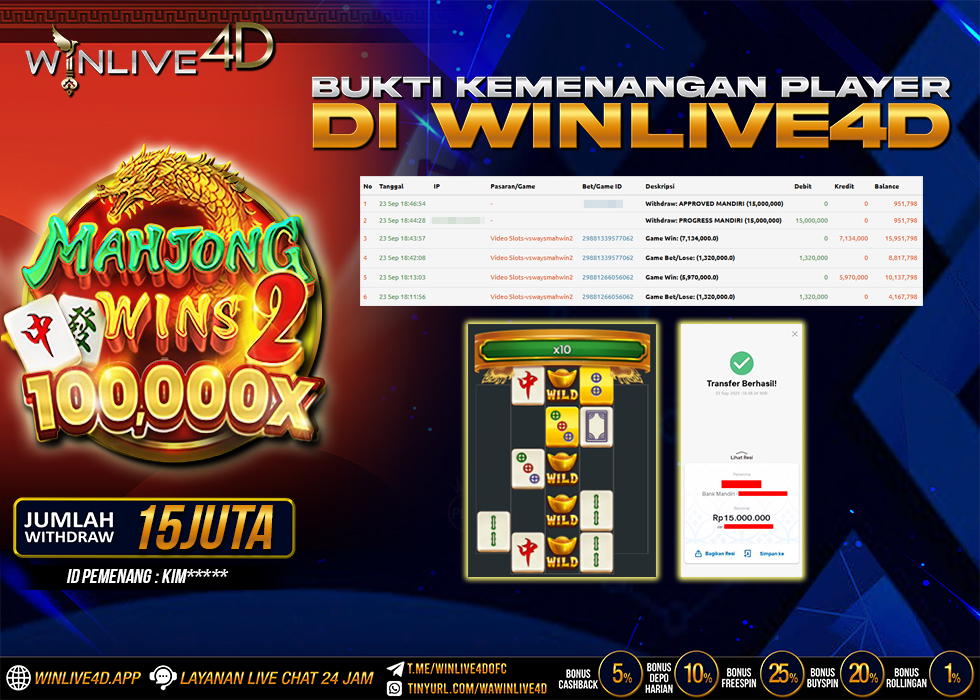 WINLIVE4D JACKPOT.,- LUNAS