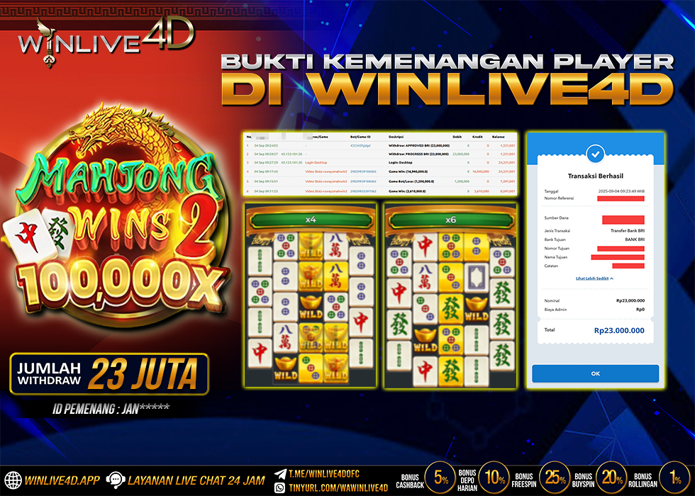 WINLIVE4D JACKPOT mahjongwin2-4-9-25.,- LUNAS