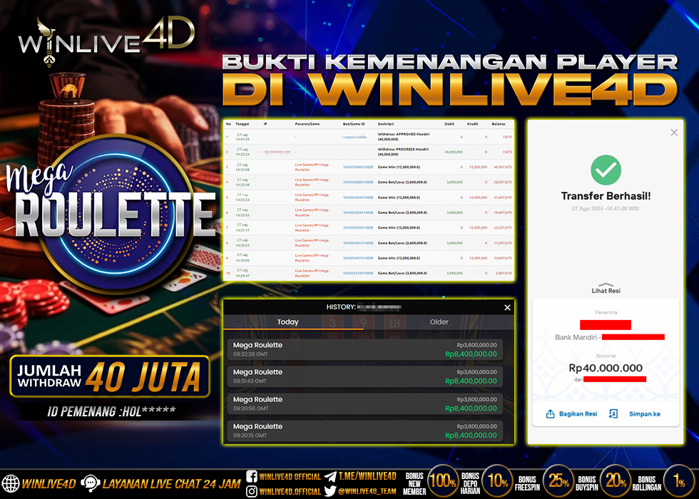 WINLIVE4D JACKPOT mega-roullete-27-8-24.,- LUNAS