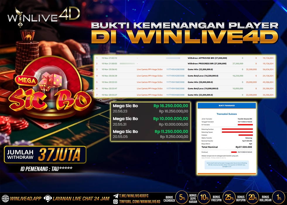 WINLIVE4D JACKPOT.,- LUNAS