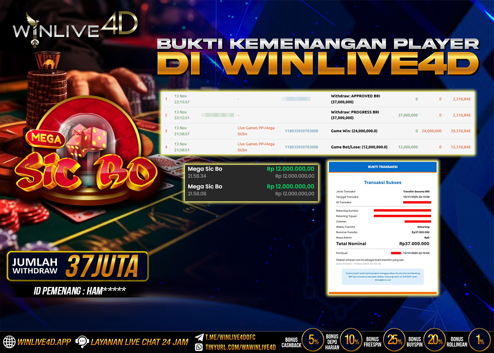 WINLIVE4D JACKPOT.,- LUNAS