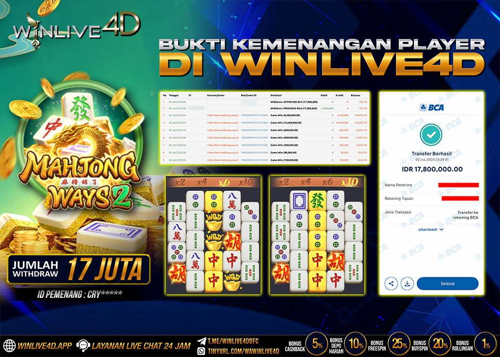 WINLIVE4D JACKPOT mw2-2-7-25.,- LUNAS