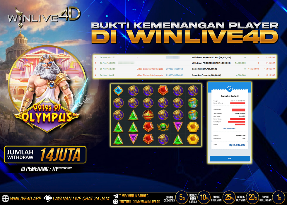 WINLIVE4D JACKPOT.,- LUNAS