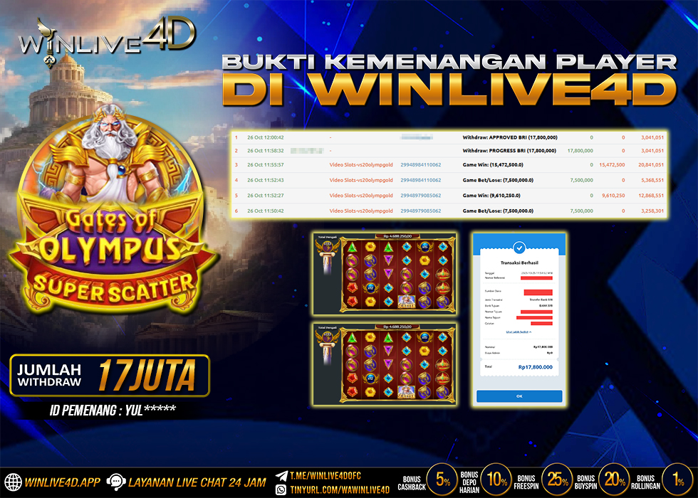 WINLIVE4D JACKPOT.,- LUNAS