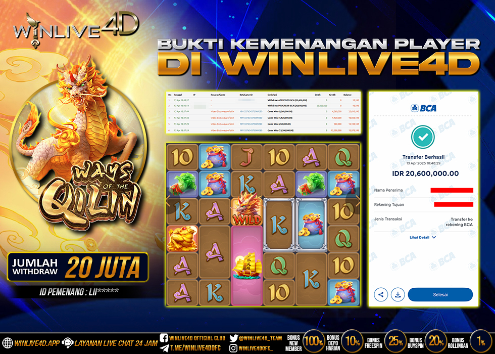 WINLIVE4D JACKPOT qilin-13-4-25.,- LUNAS