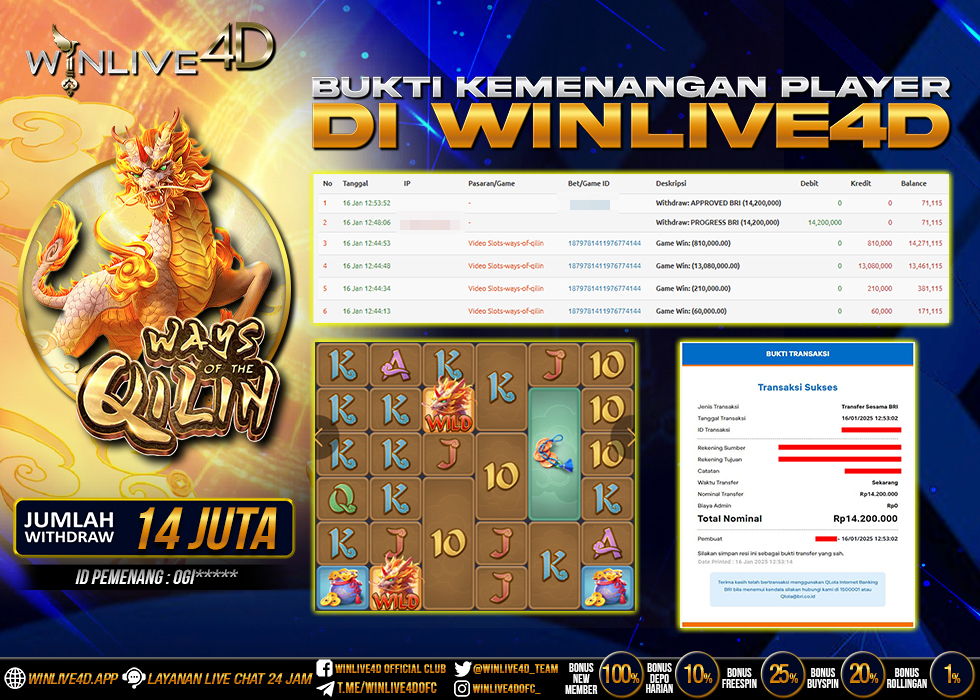 WINLIVE4D JACKPOT qilin-16-1-25.,- LUNAS