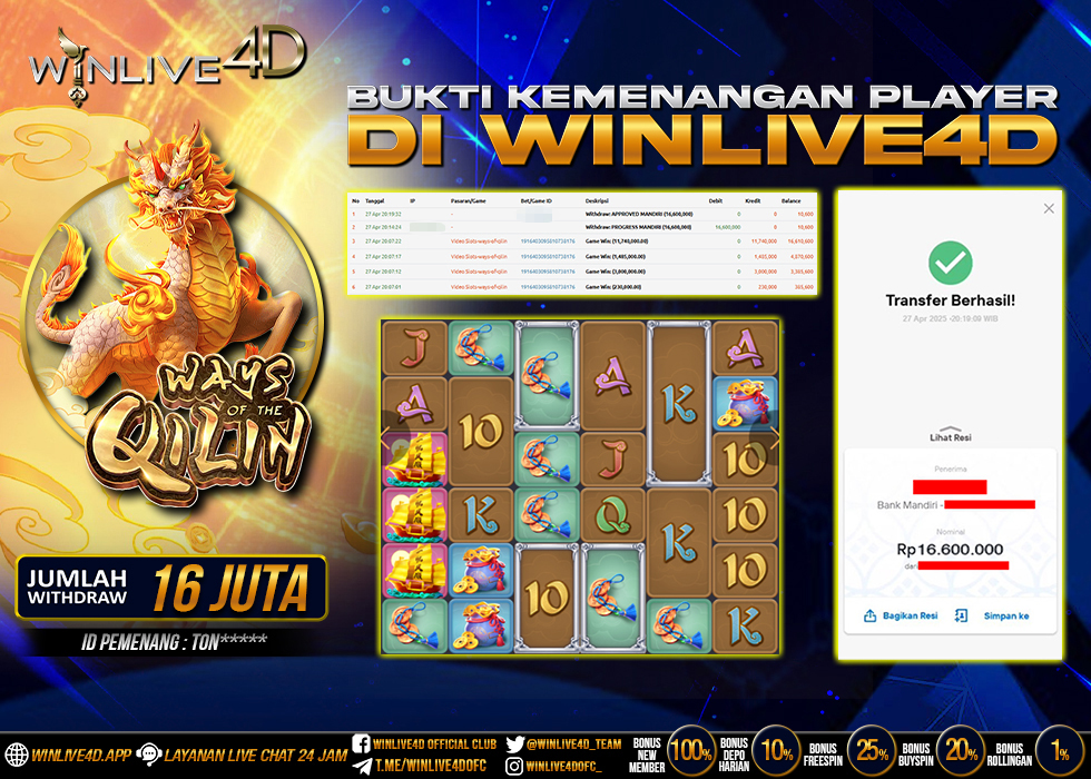 WINLIVE4D JACKPOT qilin-27-4-25.,- LUNAS