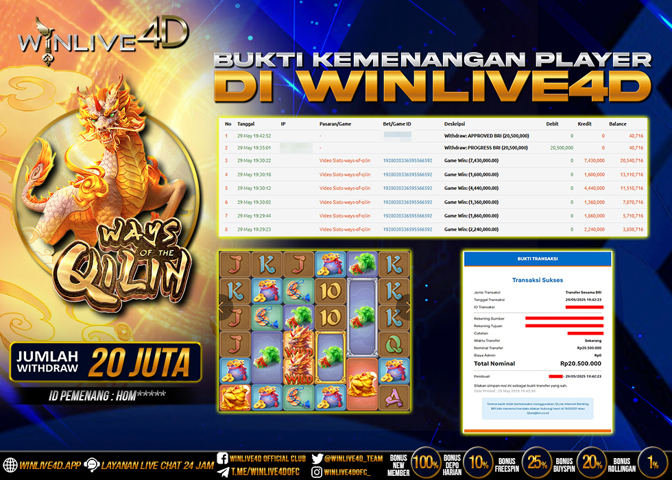 WINLIVE4D JACKPOT qilin-29-5-25.,- LUNAS