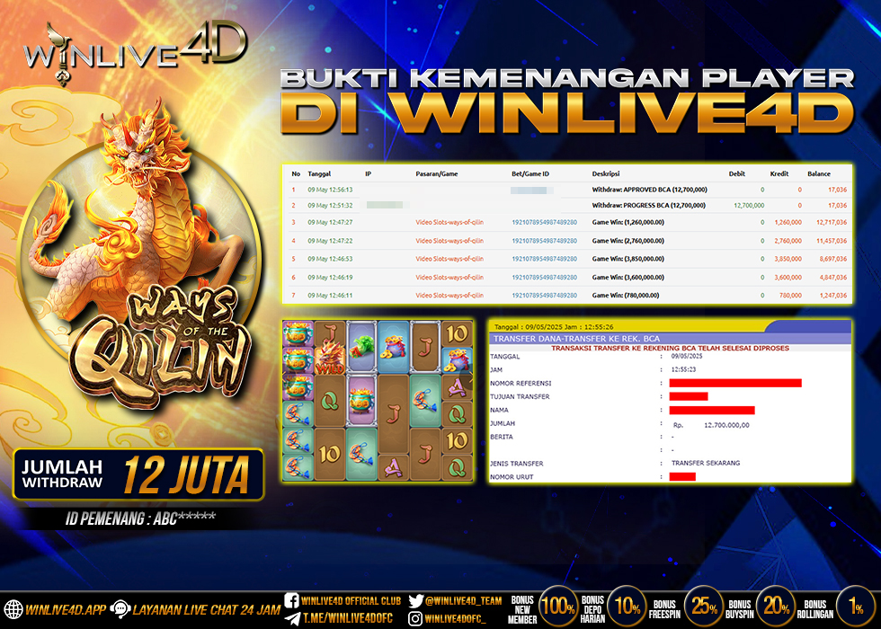 WINLIVE4D JACKPOT qilin-9-5-25.,- LUNAS