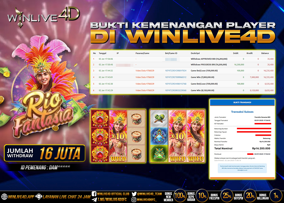 WINLIVE4D JACKPOT rio-fantasia-2-1-25.,- LUNAS