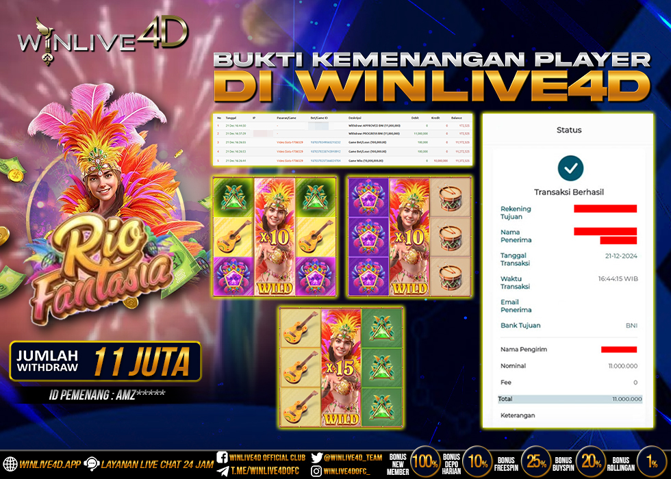 WINLIVE4D JACKPOT rio-fantasia-21-12-24,- LUNAS