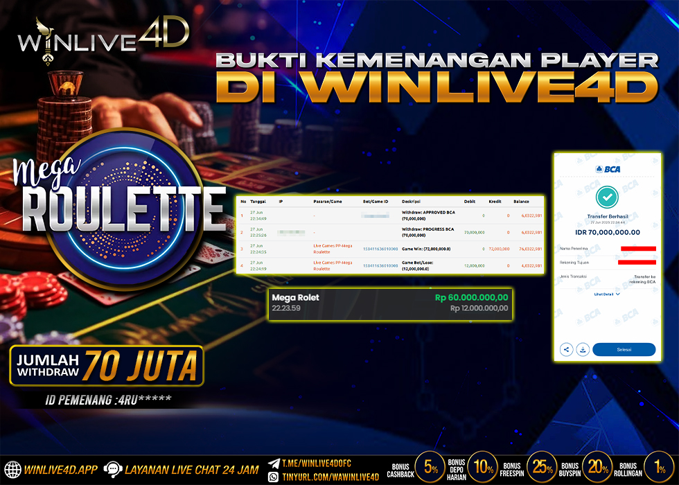 WINLIVE4D JACKPOT roulette-27-6-25.,- LUNAS