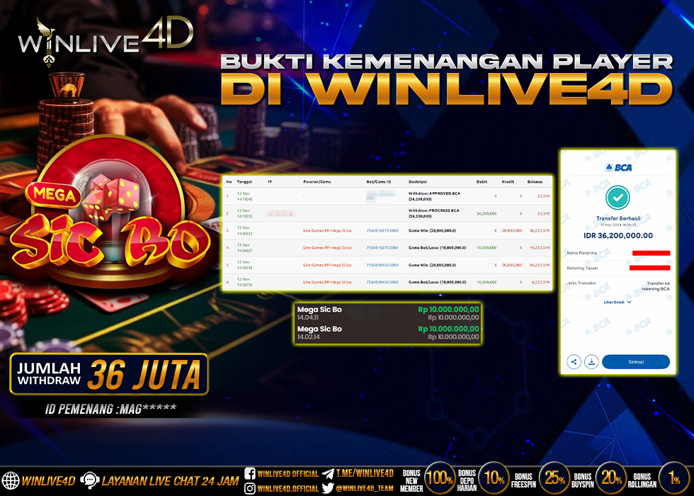 WINLIVE4D JACKPOT sicbo-13-11-24.,- LUNAS