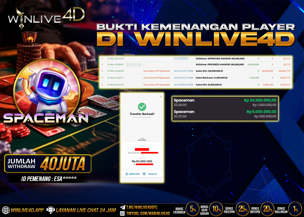 WINLIVE4D JACKPOT.,- LUNAS