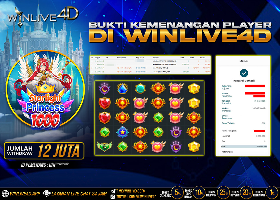 WINLIVE4D JACKPOT starlight-princess-1000-21-6-25.,- LUNAS