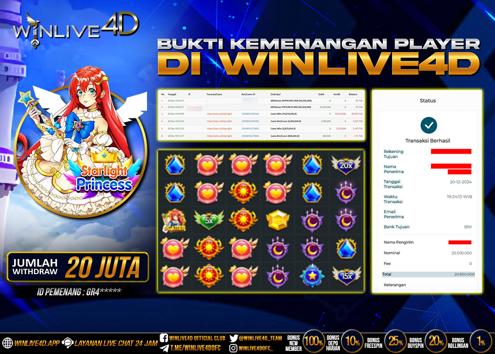 WINLIVE4D JACKPOT starlight-princess-20-12-24,- LUNAS