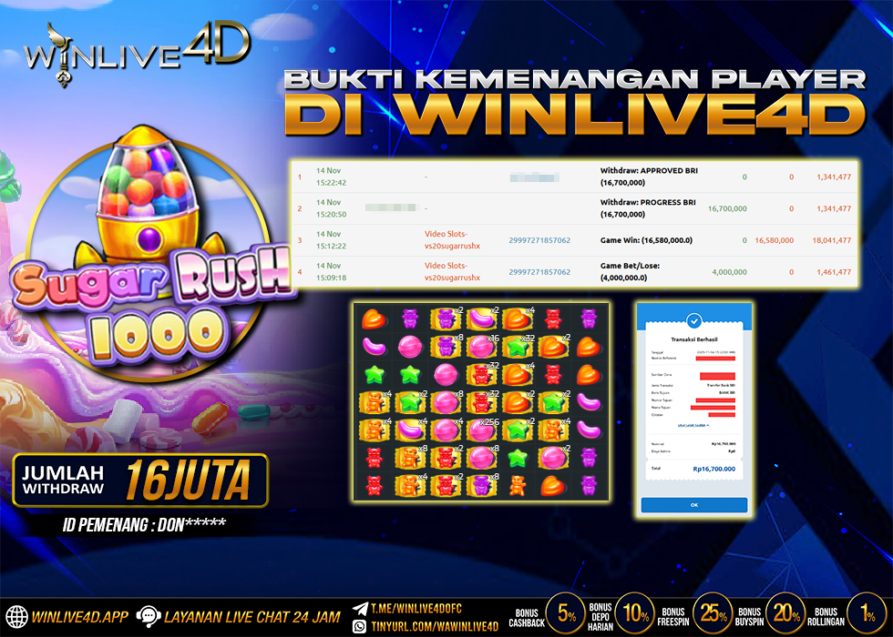 WINLIVE4D JACKPOT.,- LUNAS