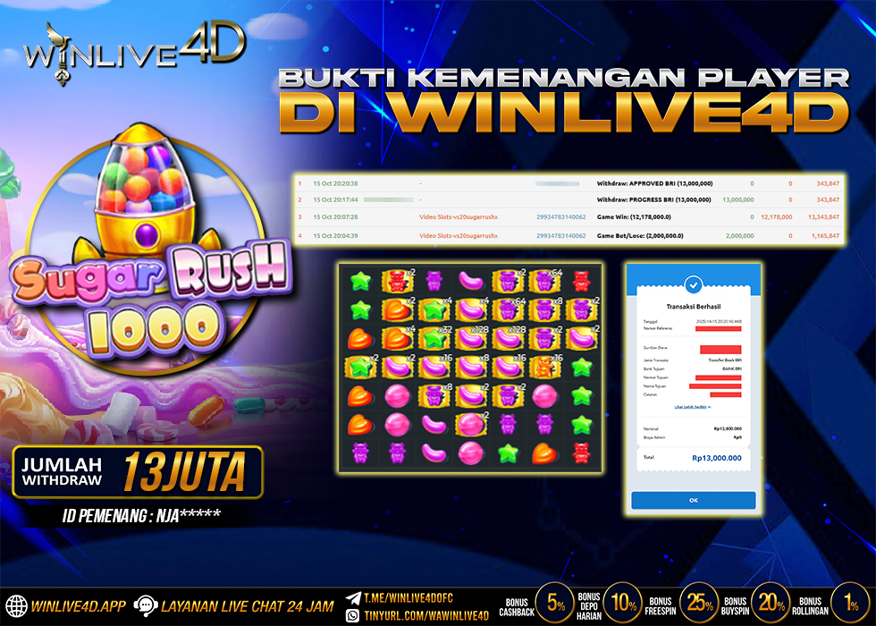 WINLIVE4D JACKPOT.,- LUNAS
