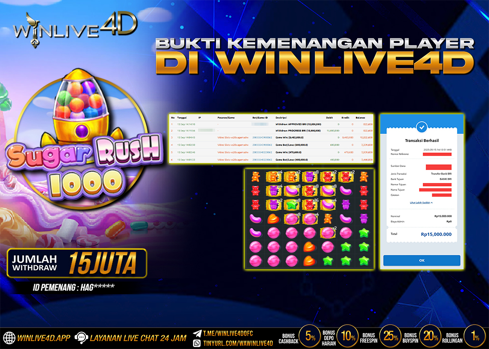 WINLIVE4D JACKPOT sugar-rush-1000-15-9-25.,- LUNAS