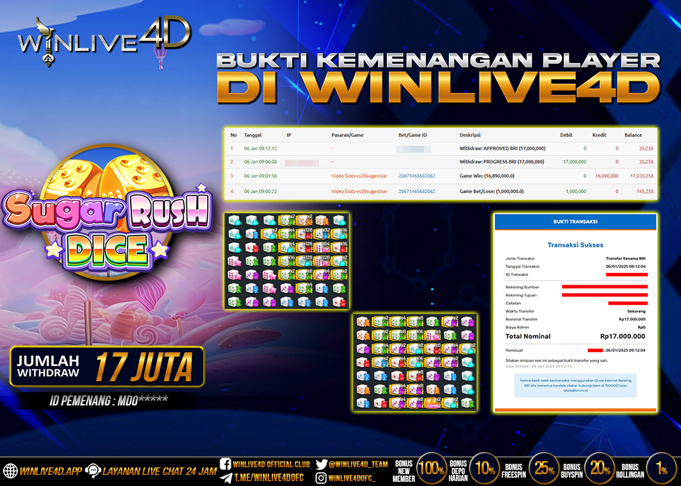 WINLIVE4D JACKPOT sugar-rush-dice-6-1-25.,- LUNAS