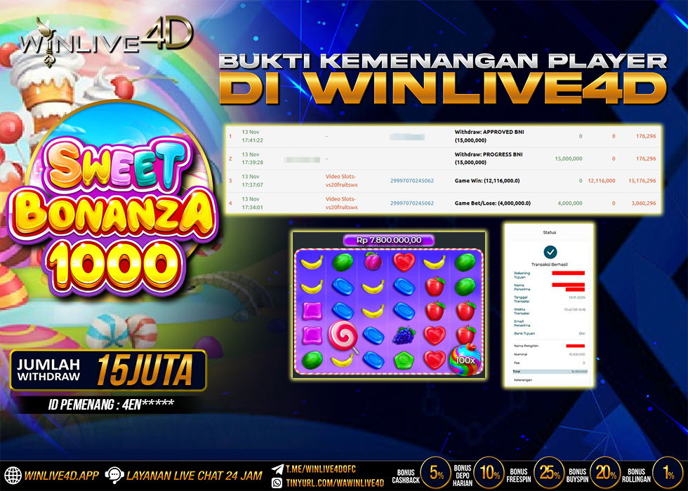 WINLIVE4D JACKPOT.,- LUNAS