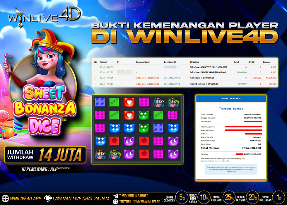 WINLIVE4D JACKPOT sweet-bonanza-dice-6-7-25.,- LUNAS