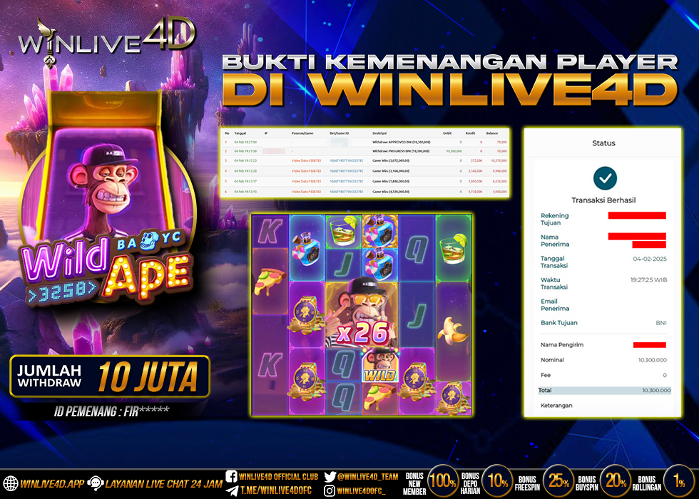WINLIVE4D JACKPOT wild-ape-4-2-25.,- LUNAS