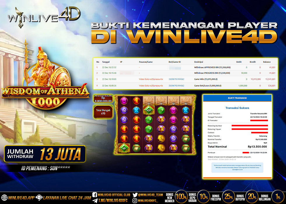 WINLIVE4D JACKPOT wisdom-of-athena-1000-22-12-24,- LUNAS