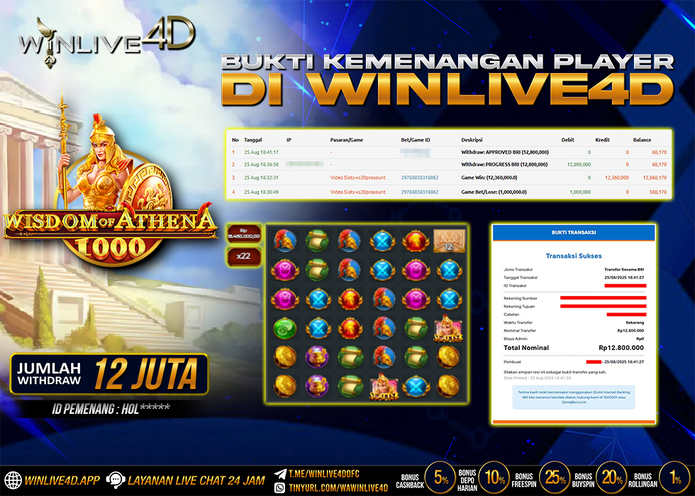 WINLIVE4D JACKPOT wisdom-of-athena-1000-25-8-25.,- LUNAS