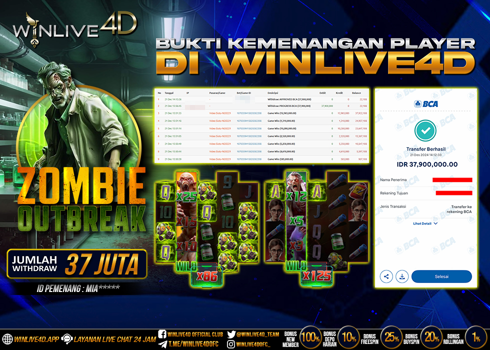 WINLIVE4D JACKPOT zombie-outbreak-21-12-24,- LUNAS